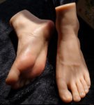 Real 25CM male Foot mannequin sex doll Blood vesse Silicone Masturbation Silk Stockings Jewelry toys soft Silica gel 1PC C750