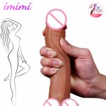 Realistic Penis Skin Feeling Dildo Suction Cup Soft Silicone G Spot Vaginal Stimulator Masturbation Erotic Sex Toy For Women