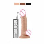 Flexible Dildos Vibrators for Women 3 Speed 7.5 Inches Penis Sex Toys Suction Cup Realistic Dildo Sex Toys for Woman