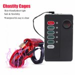 Electro Shock CB6000 Chastity Cage Ball Stretcher,Electro Shock Cock Cage,Scrotum Sleeve,Bdsm Penis Lock Ring Male Chastity Belt