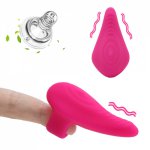 Silicone Finger Vibrator Vagina Clitoris Stimulator Vibrator Adults Toys Sex Toys for Couple Female Masturbator
