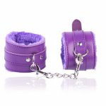 PU Leather Sexy Adjustable Handcuffs Slave Bondage Restraints Flirting Erotic Slave Adult Games For Women Couple Roleplay Tools