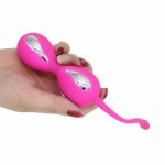 Silicone covered smart love ben wa balls bead ball kegel vaginal trainer massager sex product for women female masturbator