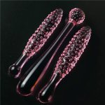 Products for adults 3 styles of crystal anal plugs Sex tools for females Glass butt plug Prostate Massager G point massager 18+