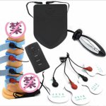 Electro Shock Kit,Penis Ring Nipple Pads Anal Butt Plug Electric Sex Medical Themed Toys For Man Woman