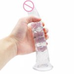 GaGu Soft Jelly Dildo Anal Butt Plug Realistic Penis with Suction Cup Erotic Dick Toy for Adult G-spot Orgasm Sex Toys for Woman