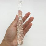 Spiral Pyrex Glass Crystal Dildo Fake Penis Anal Butt Plug Beads Adult Male Female Masturbation Products Sex Toys For Women Men