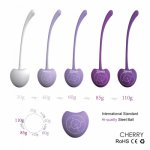 Vaginal Balls Trainer Smart Kegel Balls Silicone Vaginal Tighting Exercise Kit Cherry Ben Wa Balls Adult Sex Toys For Woman