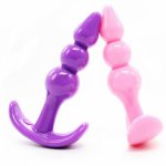 Soft Silicone Anal Butt Plug Comfortable to wear Double Anal Beads Sex Products Anal Sex Toys For Women VP-An020017A