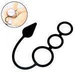 3 Cock Rings Anal Plug Silicone Penis Ring Anal Toys Butt Plug Prostate Massage Masturbator Delay Time Cockring Sex Toys for Men