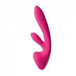 Silicone Rabbit Oral Sex Vibrator Rechargeable G spot Powerful Dildo Vibrating Massager Wand Adult product for women couple,Mute