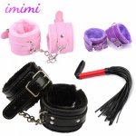 Lots Sex Toys for Women Men Handcuffs Nipple Clamps Whip Spanking Sex Silicone Metal Anal Plug Butt