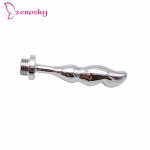 Zerosky New Detachable Flushing Metal Anal Butt Plug Stimulate Masturbation Massager Sex Toys For Adult