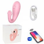 Vibrating Sex Toys for Women APP Bluetooth Wireless Remote Control G-spot Massager Vibrator Orgasm Adult Game Sex Toys For Women