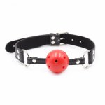 Erotic Leather Mouth Gag BDSM Bondage Restrictions Fetish Slave Products For Adult Games Sex Toys For Couples