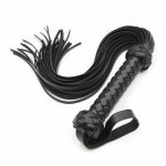 sex shop slave fetish PU Leather whip flogger handle Spanking paddle knout Flirt stimulate  BDSM Erotic adult Toys for man woman
