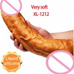 Oversized Realistic Suction Cup Dildo with Balls Masturbation Stimulator Huge Anal Dildos Soft Flexible Adult Sex Toys Big Dick