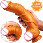 Ins, Super Soft Realistic Penis Dildo Sexy Huge Dildo Female Masturbator Dildos For Women Big Dick Anal Insertion of False Penis 2020