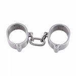 Handcuffs Stainless Steel Bdsm Toys Sex Bondage High 3cm Heavy Duty Leg Cuffs Slave Fetish Adult Games Sexy Toys For Women Men