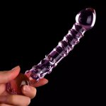 Screw Dotted Erotic Anal Butt Plug Crystal Glass Dildos Sex toys for Woman Realistic Dildo Female Masturbator G-spot Large Penis