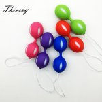 Thierry Female Smart Duotone Ben Wa Ball Weighted Female Kegel Vaginal Tight Exercise Training Ball Vibrators Sex Toys for Women