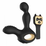 10 Speed Vibrating Anal Plug with Heating Rotating Wireless Remote Anal Vibrator for Men Prostate Massage Butt Plugs Sex Toys