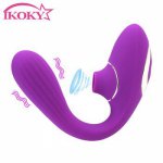 Ikoky, IKOKY 10 Frequency Blowjob Sucking Vibrator Oral Sex Suction Clit Sucker Dildo Vibrator Clitoris Stimulator G-Spot Masturbator