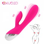EXVOID Dildo Rabbit Vibrators G-spot Massager Vaginal Clit Stimulator 10 Frequency Long AV Vibrator AV Stick Sex Toys for Women