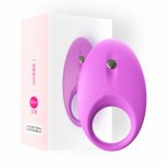 Leten Silicone Cock Ring Sex Toys for Men Vibrating Penis Ring Delay Ejaculation 10 Frequency Lock Ring Vibrator