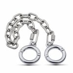 New Stainless Steel Thumb Toe Cuffs Bondage Chain Adult Games Sex Slave BDSM Fetish Thumb Toes Restraints Sex Toys For Men Women