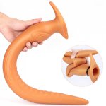 Soft Silicone Dildo for Anal Inflation Anus Plug Hollow Butt Plug Vagina Masturbator Prostate Massage Sex Toys Adult Sex Product