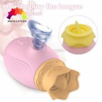 Suction Tongue Vibrator Egg Sucker Clitoris Tongue G Spot Vibrator for Women Stimulator Clitoris Pussy Licking Erotic Sex Toys