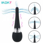 IKOKY Automatic Anal Cleaner Vagina Shower Enema Container Adults Intimate Goods Sex Toys For Women Vibrator Men Butt Plug Tool