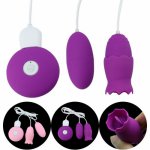 12 Speed Tongue Licking Vibrator For Women Nipple Vagina G spot Stimulator Vagina Eggs Double Heads Vibrator Sex Toys For Women