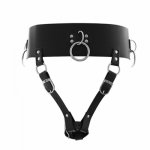 Women PU Leather Constrained Forced Strap Waistband Harness Fixed Holder for Dildo Vibrator Massager SM Fetish Erotic Sex Toy