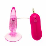 Twister Anal Pleasure Powerful Vibrating Butt Plug 10 Mode Waterproof Vibration Jelly Anal Vibrator For Men And Women