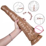 New Style Huge Dildo Super Soft Realistic Penis Dick Dildo Female Masturbator Double-layer Silicone Suction Cup Dildos Vaginal