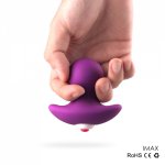 Wearable and hidden form vibrating anal plug fingertip masturbation cover all waterproof Three point vibration vagina, clitoris