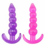 Anal Beads Jelly Anal Plug Butt Plug TPR 5 Jelly Dildo G-spot Prostate Massager Adult Sex Toys For Woman Men Gay Erotic Products