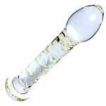 Erotic Glass Anal Plug Dildo Butt Crystal Beads Stimulator Penis Adult Sex Toys G-spot Vagina Masturbation Product For Women Men