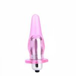 Male Waterproof Prostate Massage Mini Anal Plug for Man, Vibrating Butt Plug MIni Jelly Sex Toys Sex Products for Woman