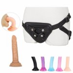 Strap on Realistic Dildo Pants for Woman Men Couples Jelly Strapon Dildo Panties for Lesbian Gay Adult Game Sex Toy Sex Products