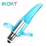 Ikoky, IKOKY Oral Licking Finger Thorny Vibrating Toys Clitoris Stimulator G Spot Massager Tongue Vibrator Sex Products for Women