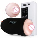 Double Ended Masturbator Vibrator For Men, Vagina and Oral Masturbation cup Silicone Pussy Sex Toys, Vagina Real Pussy masculino