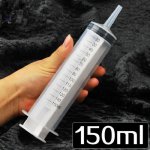 New Safety Large Syringe Vaginal Wash Medical Enema Anal Pump Cleaning Plug Butt Enema Anal Cleaner Sex Toys for Women/Men/Gay