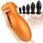 Adult Game Super Huge Liquid Silicone Anus Dialtor Anal Plug Sex Toys For Women Men Prostate Massager Vagina Butt Plug Big Dildo