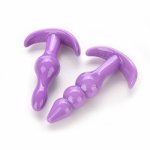 1PCS 2/3 Beads Silicone Anal Dildo Butt Plug Prostate Massager Adult Gay Products Anal Plug Beads Erotic Sex Toys For Men Women