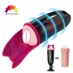 Vibrator Cup Sex Toys Pussy Anal Vagina for Male Masturbator Sex Tools Shop Products Intimate Products Machine Silicone Pussy