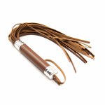 Brown PU Leather Fetish Bondage Sex Whip Flogger Bdsm Sex Toys For Couples Spanking Paddle Sexy Policy Knout Adult Games Product