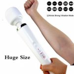 Huge Magic Wand VibratorsG Spot Massager for women, USB Charge Big AV Stick Female Clitoris Stimulator Adult Sex Toys for Woman